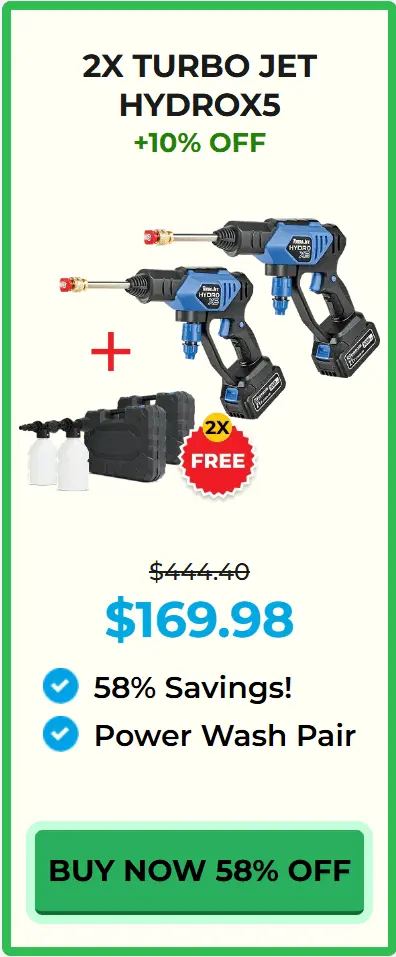 Hydro X5 Pressure Washer package price 